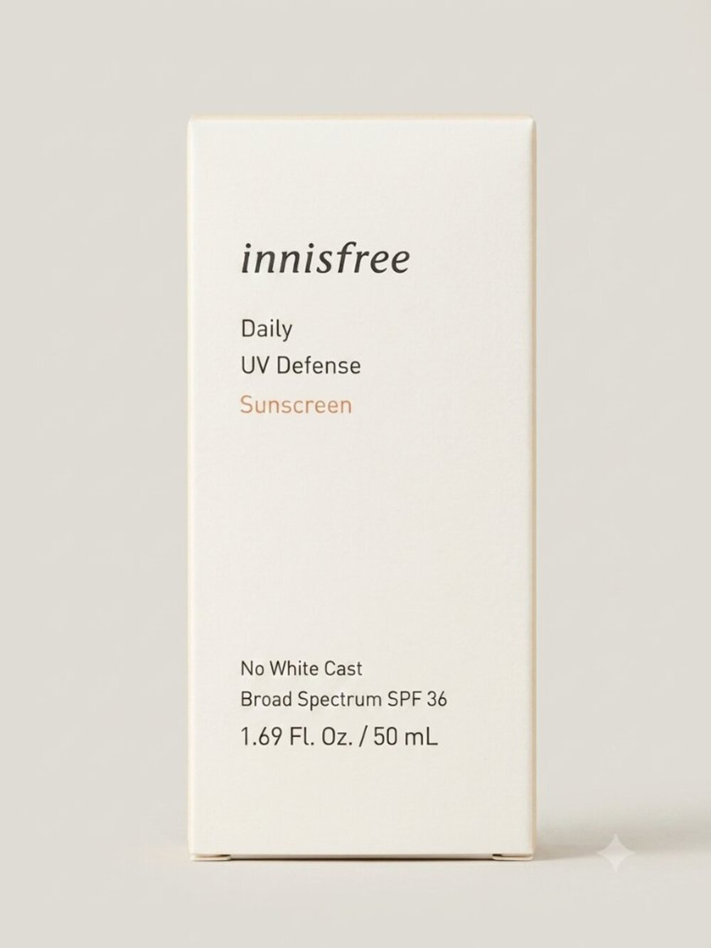 innisfree Daily UV Defense Sunscreen Broad Spectrum SPF 36 (1.69 fl oz)